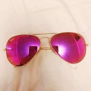 Authentic Pink Ray Ban Aviators
